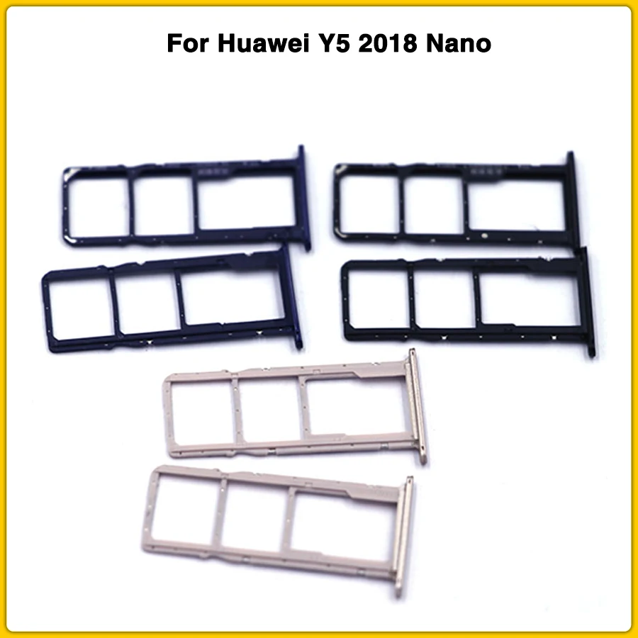 Новая двойная SIM карта для Huawei Y5 2018 Nano Sim Micro кардридер держатель лоток Сменный
