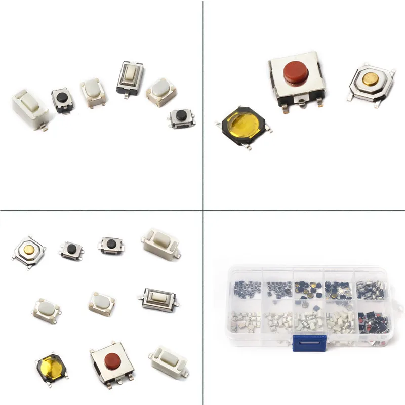 200Pcs 10 Models Car Remote Control Tablet Mini Switch Key Press Tactile Push Button | Обустройство дома