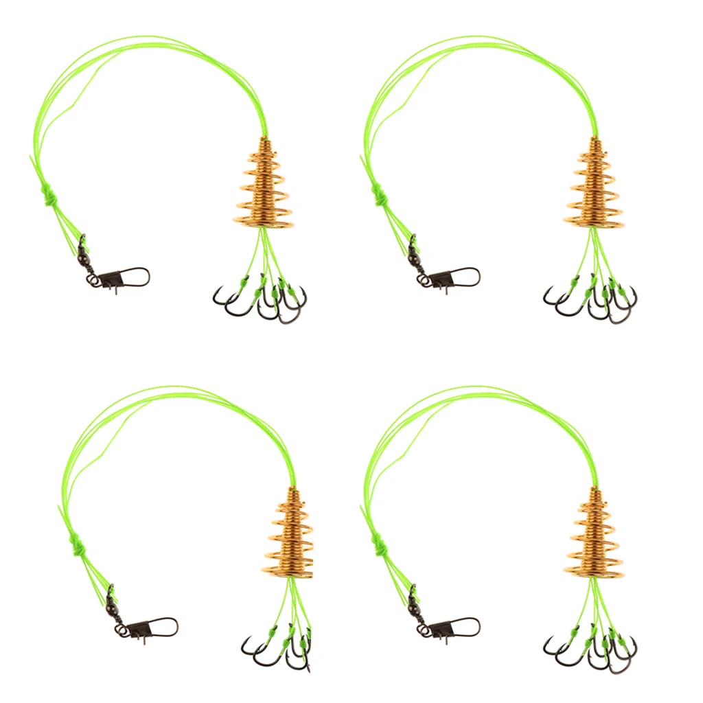 

4pcs Carp Fishing Hooks High Carbon Steel Explosion Hook Tackle 8 Sizes