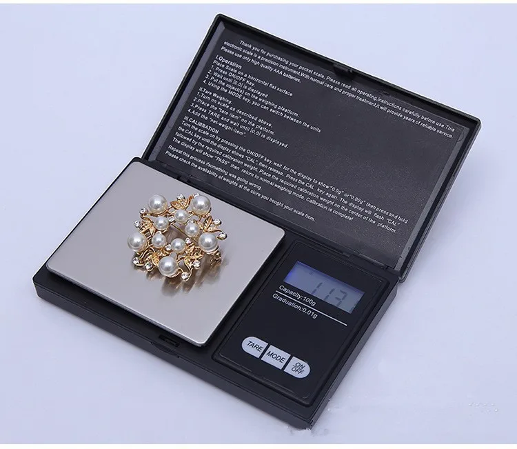 1Pcs Digital Scale 100/200/300/500/1000g 0.01/0.1g Precise LCD Display Pocket Scale Gram Weight for Kitchen Jewelry Drug