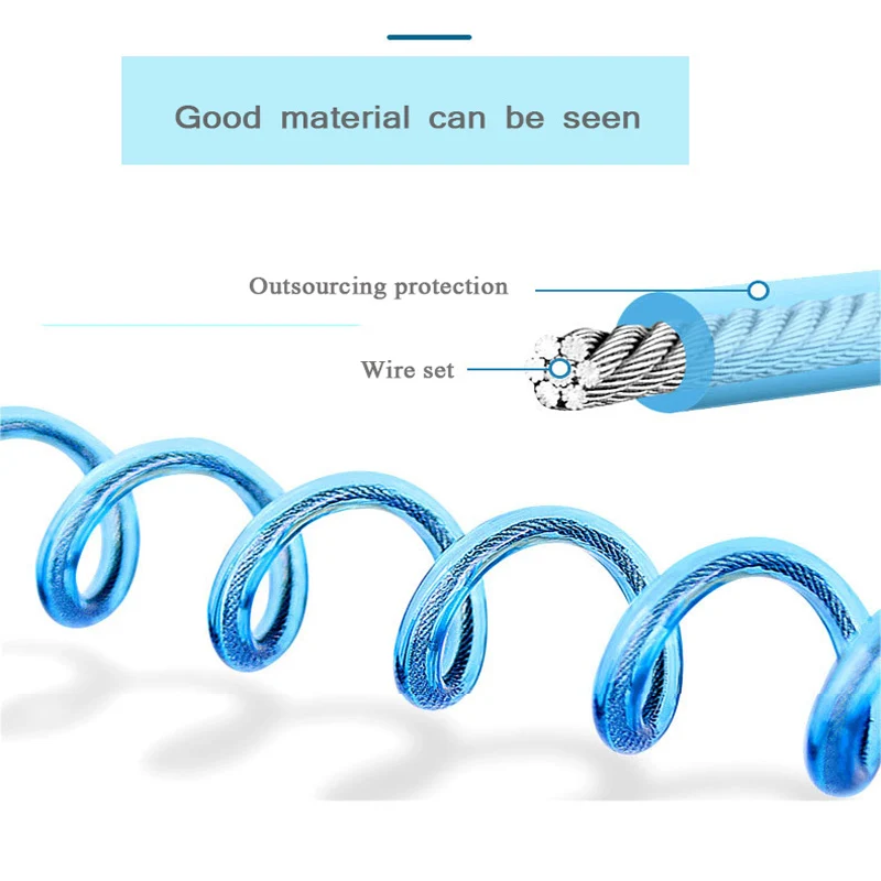 

1.5m-2m-2.5m Adjustable Children's Anti-lost Rope Child Safety Harness Leash Wrist Link Traction Rope Wristband Belt Baby Kids