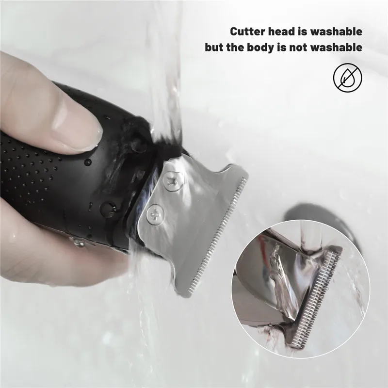 

CkeyiN Professional Electric Hair Clipper Beard Trimmer Type-C USB Charging Shaver Hair Cutting Machine Intelligent Hair Cutter