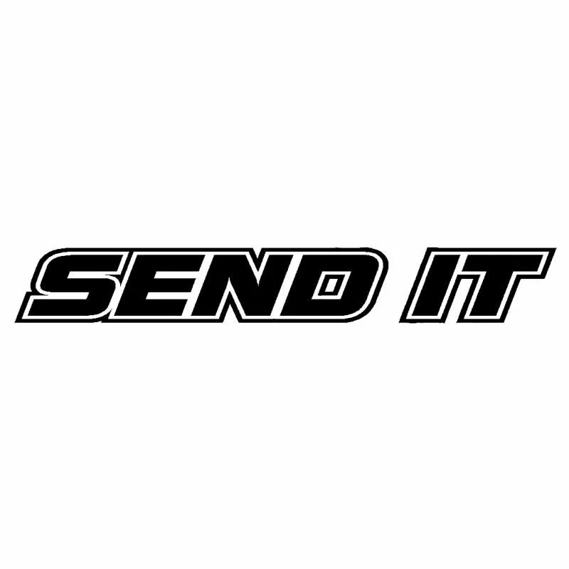 

Interesting Car Sticker SEND IT Vinyl Decal Windshield Decals Motorcycle Accessories Pvc 14cm X 2cm