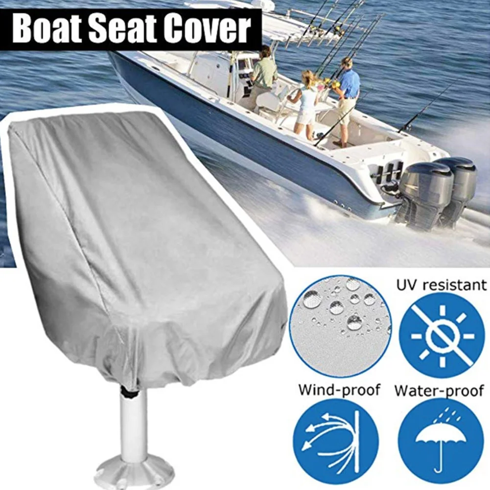 Protection Boat Seat Cover Ship Foldable UV Resistant Furniture Captain Chair Dust Elastic Closure Outdoor Helmsman Waterproof | Автомобили
