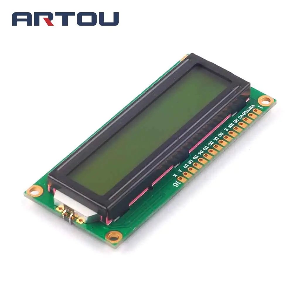 LCD1602 желто зеленый экран MCU разработка 3 V 1602 ЖК модуль|ЖК-модули| |