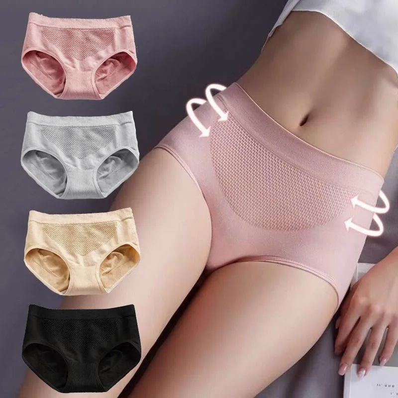 

Honeycomb Panties Women's Underwear Raise Hips and Abdomen Plasticity Comfortable Lace Middle Waist High Waist Sexy Underpants