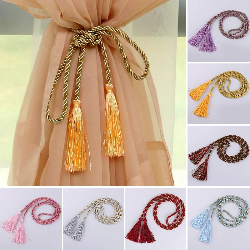 Веревочные застежки для штор с бахромой занавески окон принадлежности штор|curtain