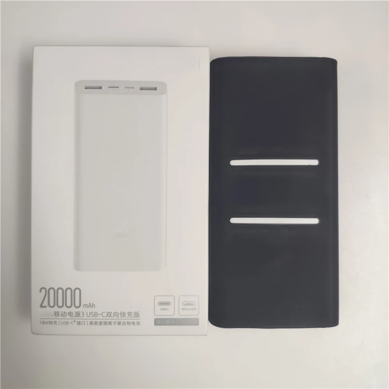 Чехол для Xiaomi Power bank 20000 мАч 3 PLM18ZM 18 Вт 2-сторонняя Быстрая зарядка USB C портативный Mi