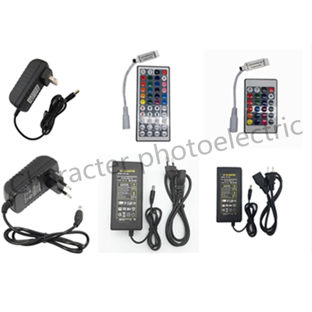 1X 24key / 44 key RGB ИК-пульт дистанционного управления DC 12V 3A/5A адаптер питания