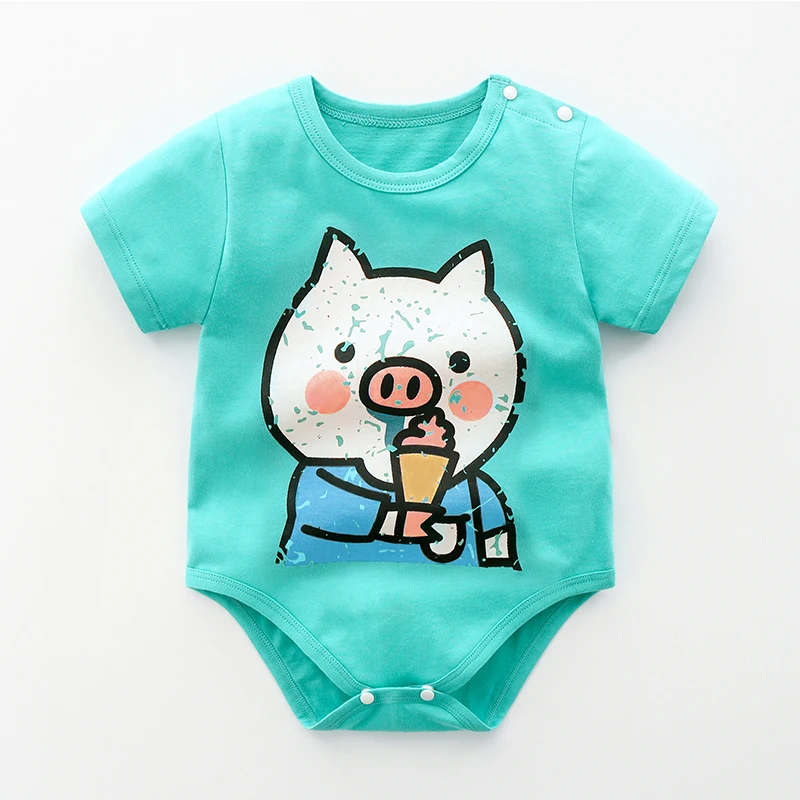 Детские боди с принтом милой свиньи одежда для маленьких мальчиков и девочек