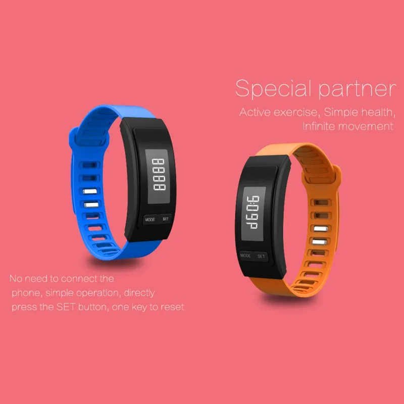 Многофункциональный цифровой ЖК дисплей шагомер Шаг ходьбы Счетчик калорий часы