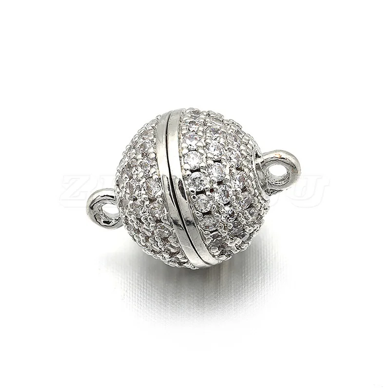 Алмазные Магнитные застежки крючки ювелирные наконечники ожерелья браслеты