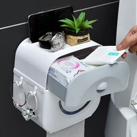 creative punch free drawer toilet paper box waterproof paper holders bathroom sanitary napkin box roll towel shelf with hooks