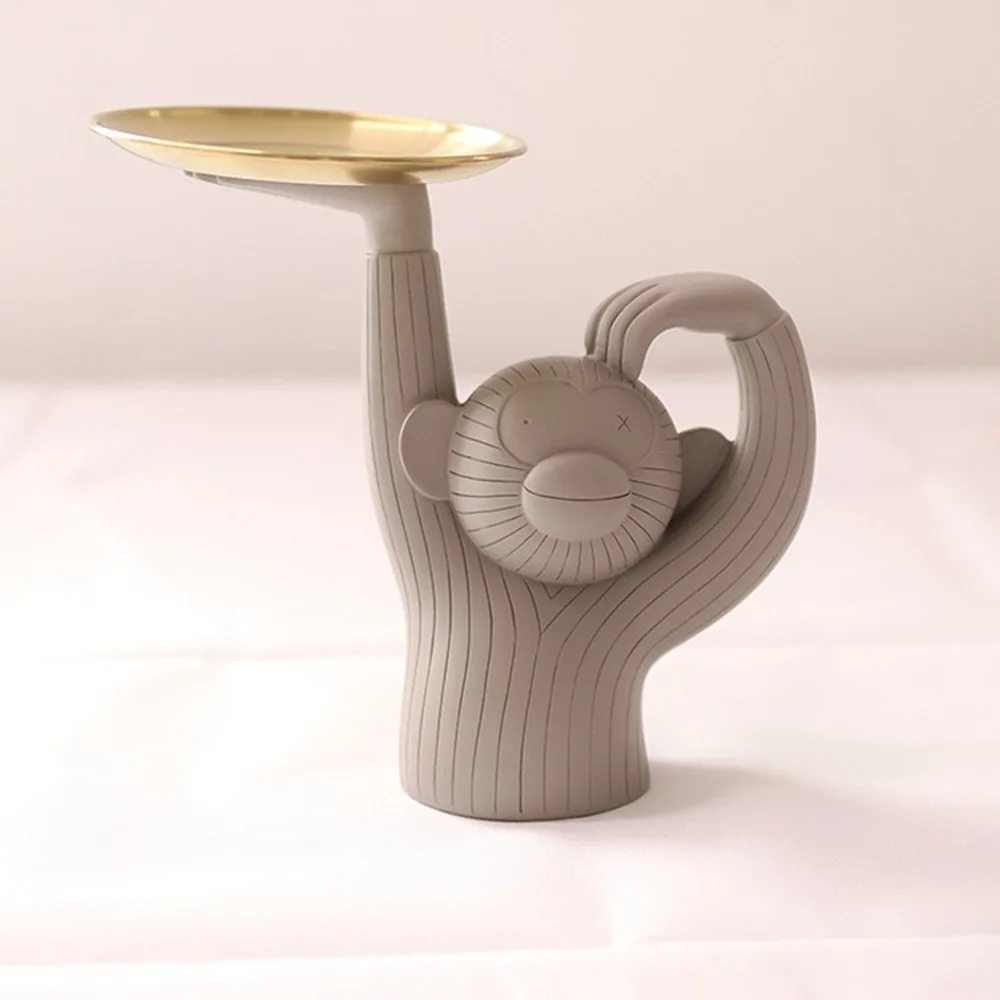 Ins Испания поднос для обезьяны Фруктовая тарелка лампа дизайн ретро креативная