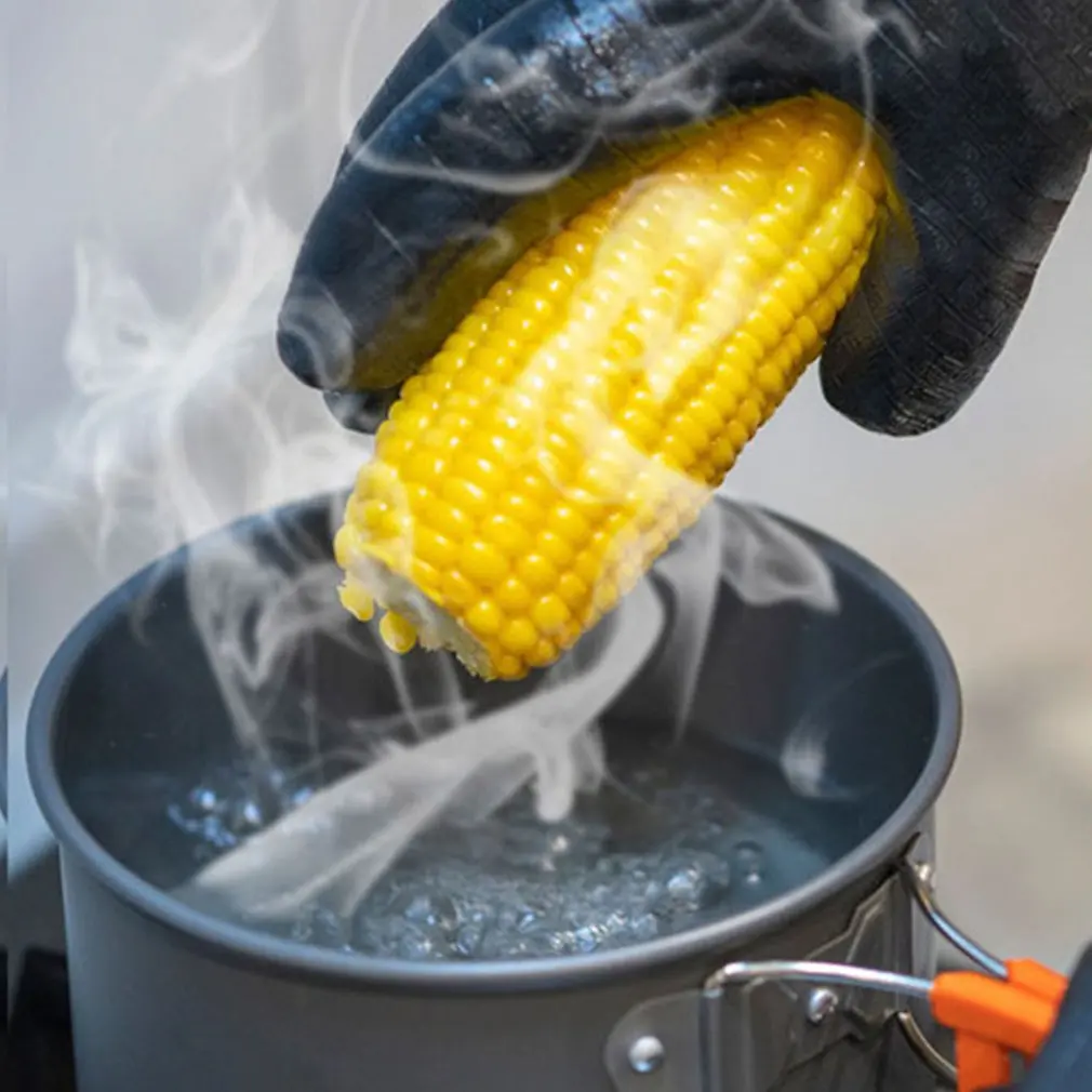 

Kitchen Thickened Heat-Insulating Gloves Microwave Special Household Anti-Scalding Leathers Gloves High Temperature Baking Tools