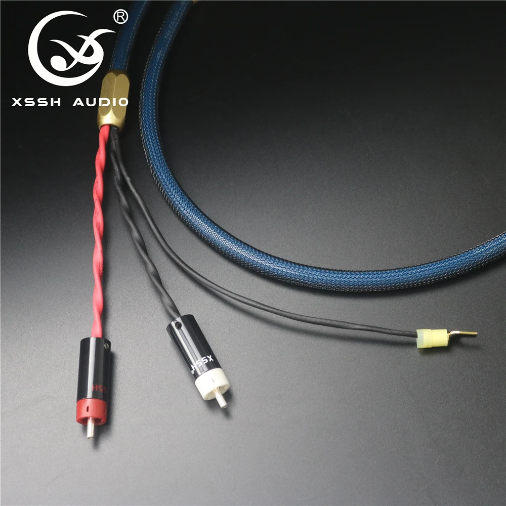 XSSH 4 сердечник из чистой меди бескислородной покрытая серебром щит 2 до RCA