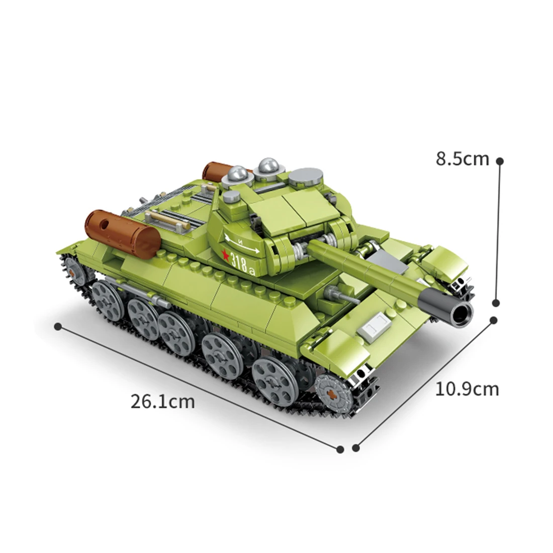 

578Pcs T-34 Medium Tank Military Series Building Block Toys Brain-Training Toy For Children Kids Educational Toys Birthday Gift