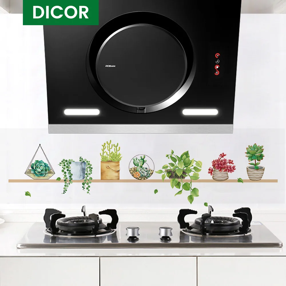 

One Piece 30*90cm Kitchen Wall Sticker Oilproof Waterproof Easy To Clean Removable Glue Transparent PVC Material