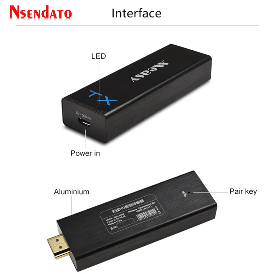 Measy W2H H302 беспроводной HD удлинитель передачи 1 в 4 Выход Wifi Видео Аудио Дисплей