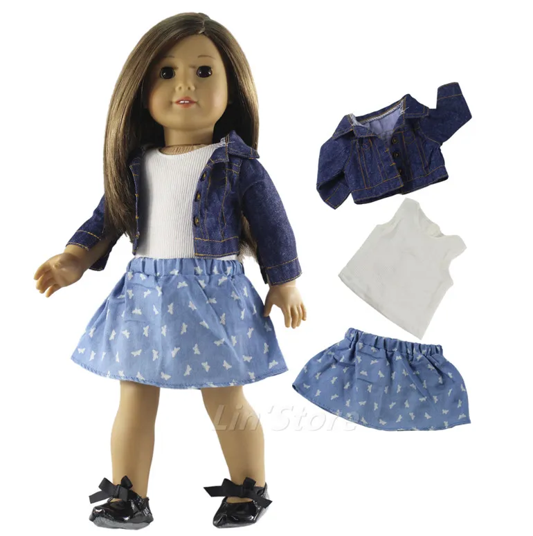 Набор из 6 предметов пальто жилет юбка сумка очки обувь для 18-дюймовой