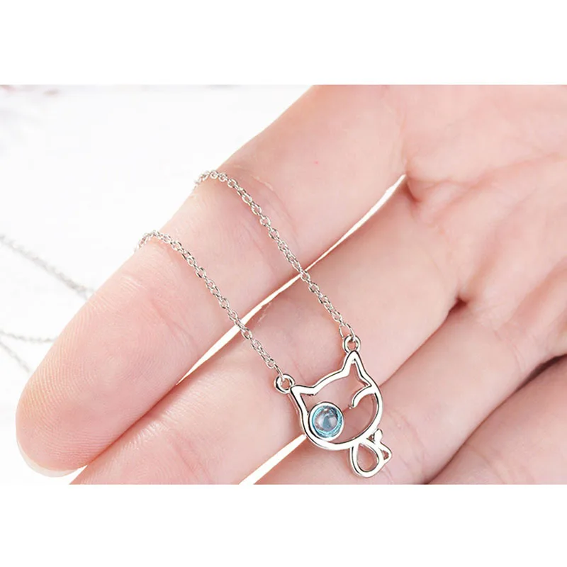 MEETSOFT посеребренное ожерелье с подвеской Минималистичная цепочка для ключицы