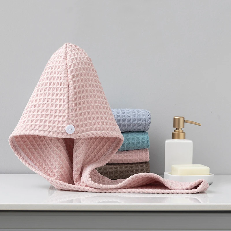 S Fast Drying Soft Women Head Towel Turban For Hair Drying Anti-frizz Shower Bath Wrap Hat