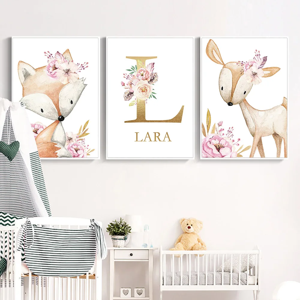 

Letter Flowers Diamond Painting 5D Diamond Embroidery Wall Art Picture Kids Girl Bedroom Decoration Personalized Gift