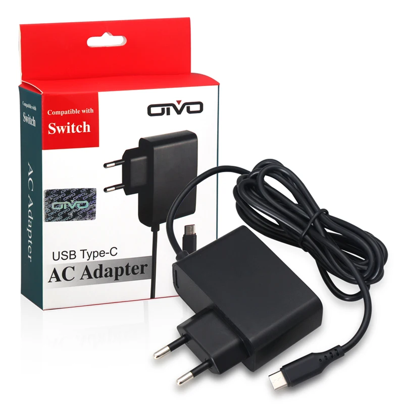 

Travel Home AC Wall Charger Adapter Power Supply EU Plug for nintendo switch NS 652E