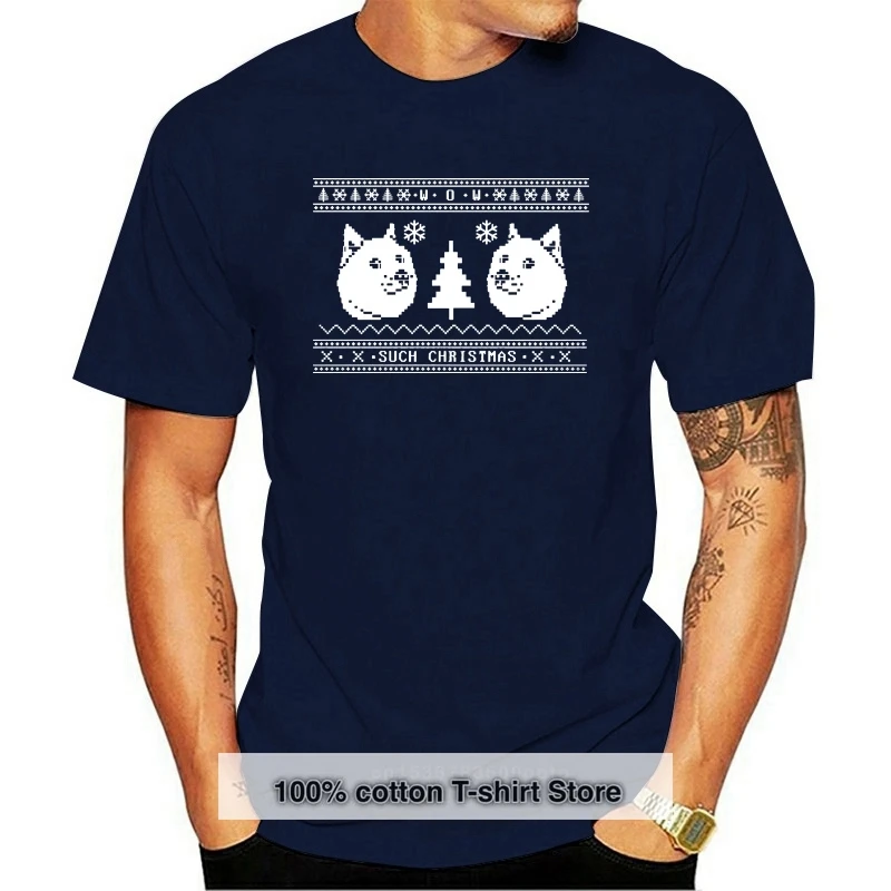 

Doge_ugly_christmas_sweater 2018 Hipster T Shirts Funny Fashion Cotton Breathable Harajuku Tshirt Great Discount