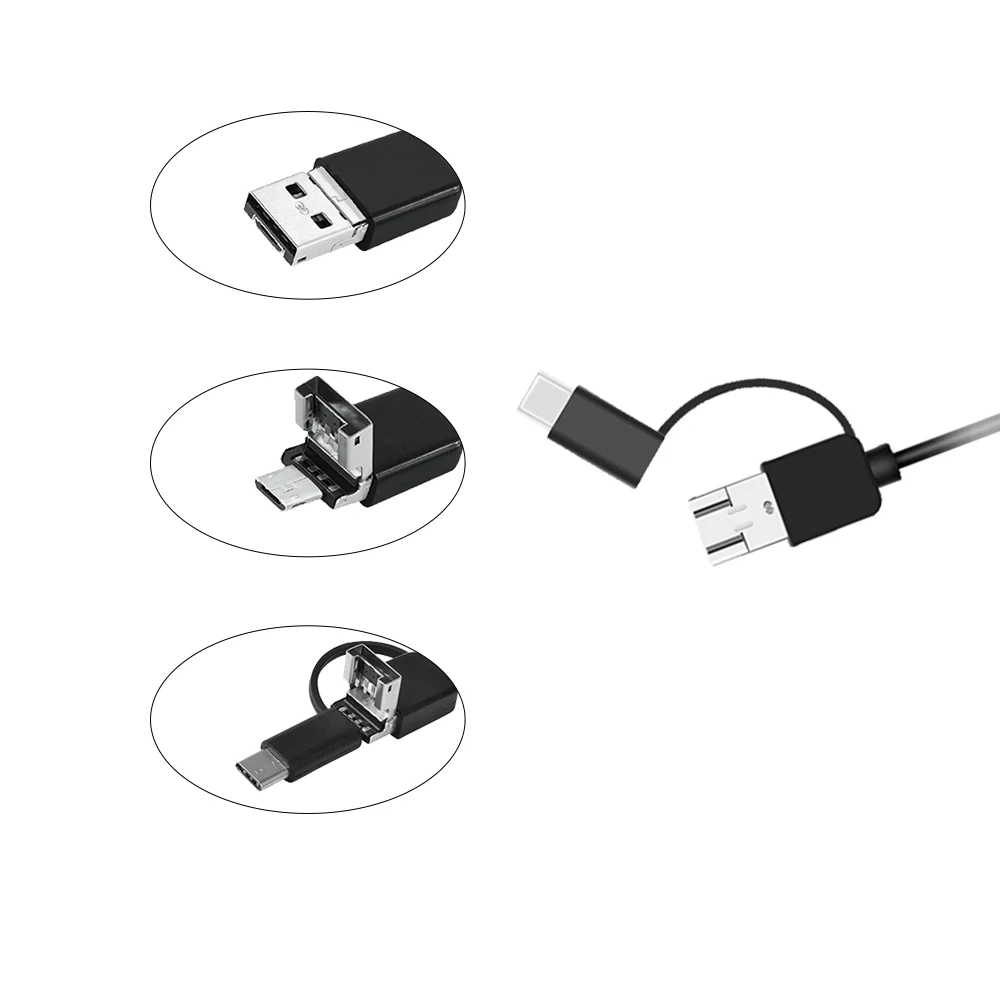 7 0 мм Тип c USB эндоскопическая Камера жесткий кабель ПК Android телефонный эндоскоп