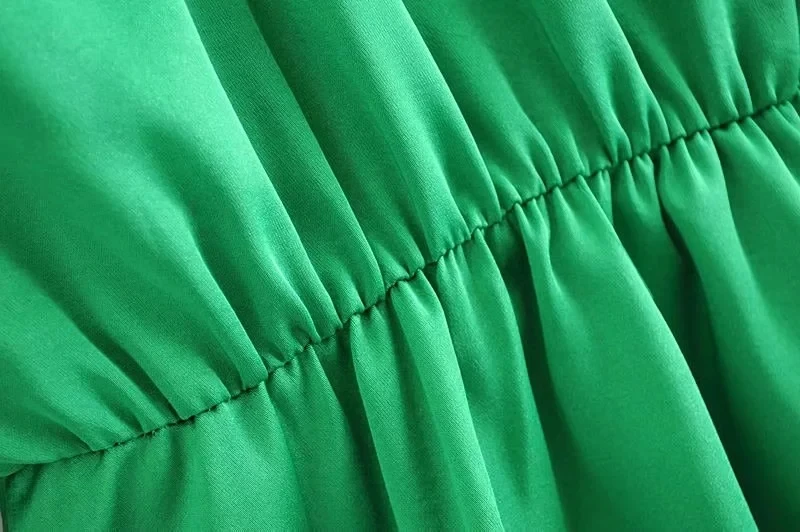 Английский стиль, блестящая шелковая блуза с v-образным вырезом, mujer de moda, кимоно, зеленая блузка для женщин, женские топы и блузки размера плюс