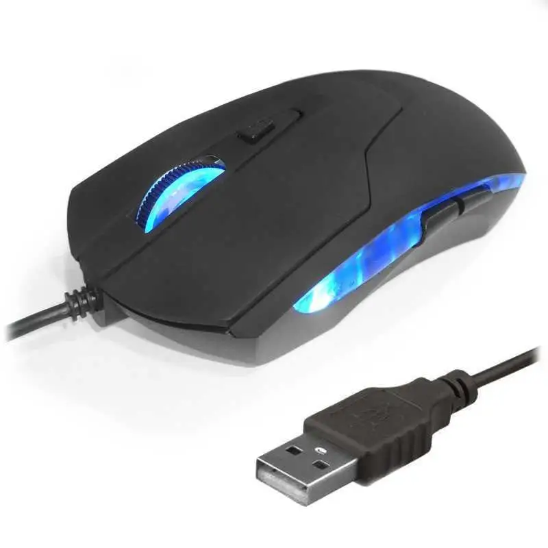 

Ocuple mouse gaming mouse usb wired lighting for pc mac optical 2400 dpi computer black optical illuminated cm