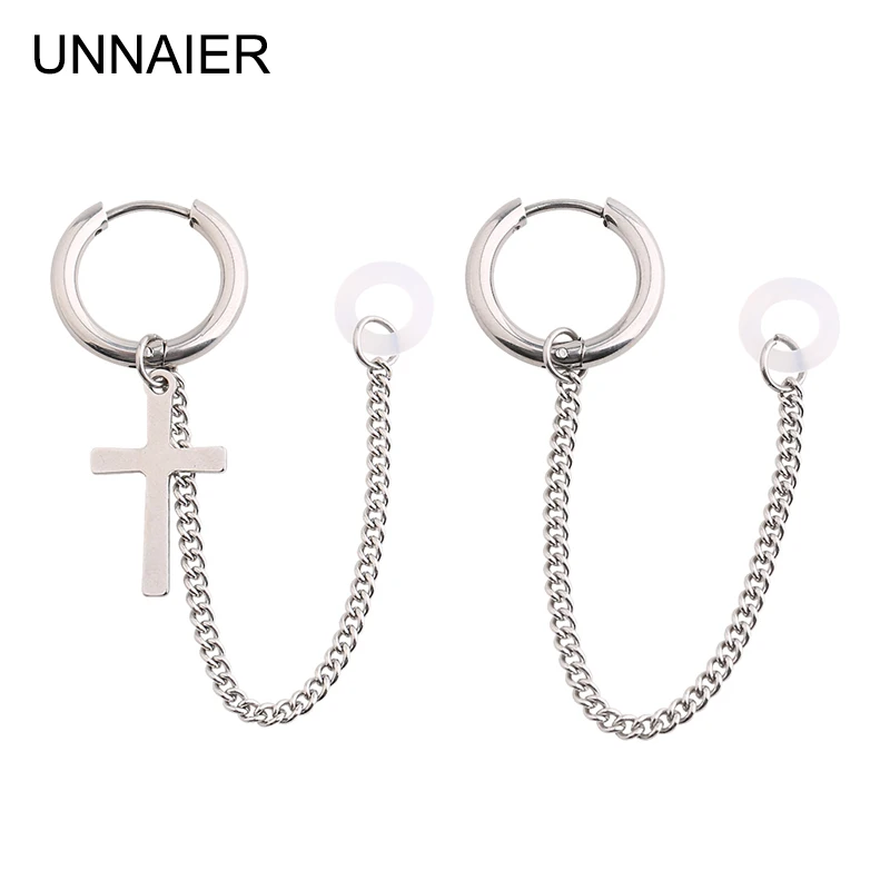 

UNNAIER Bluetooth headset anti-drop ear buckle male high-end cross earrings female headset anti-lost piercing earrings