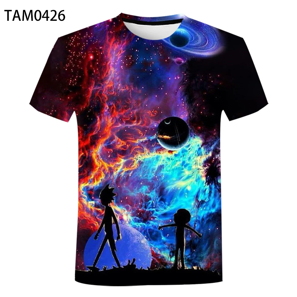 

Детский топ из полиэстера с коротким рукавом Мюррей 2021 летняя популярная Повседневная Универсальная футболка для мужчин и женщин с 3D принт...