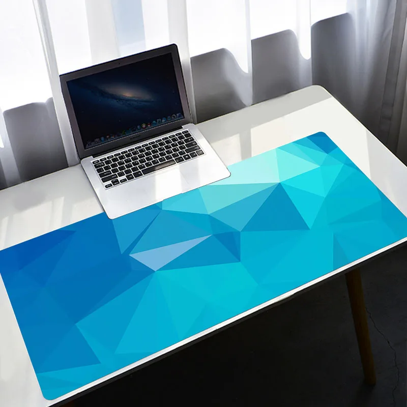 

Blue Crystal Mouse Pad Large Gabinete PC Gamer Computer Gaming Accessories Desk Mat Mechanical Keyboard Speed CS GO LOL Mousepad