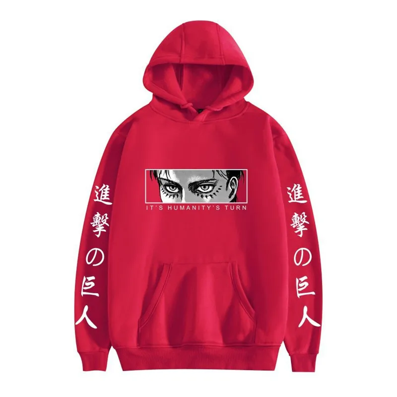 

Attack on Titan Hoodie Men Fashion Loose Pullovers Casaul Tops oversize hoodie sweatshirt women Regular pullover hoodies