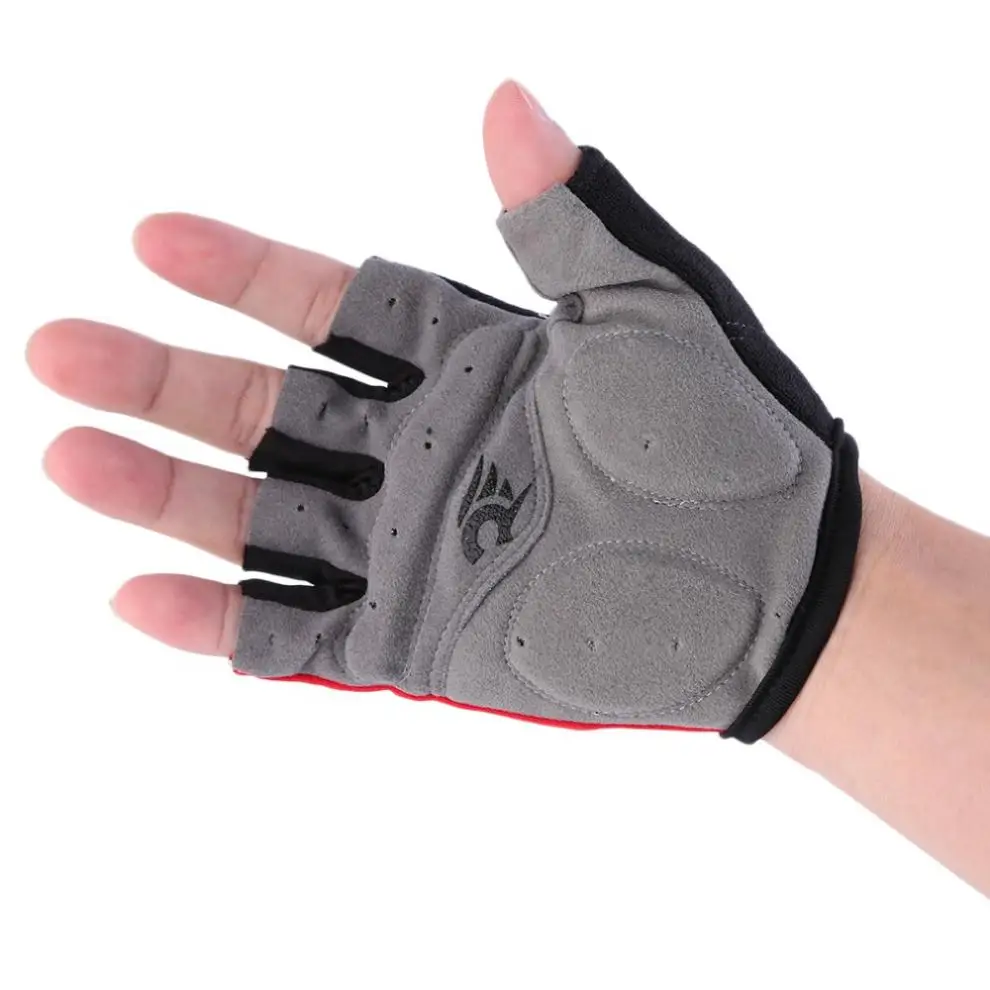 Красные велосипедные перчатки мотоциклетные спортивные Гелевые размеров M XL|cycling