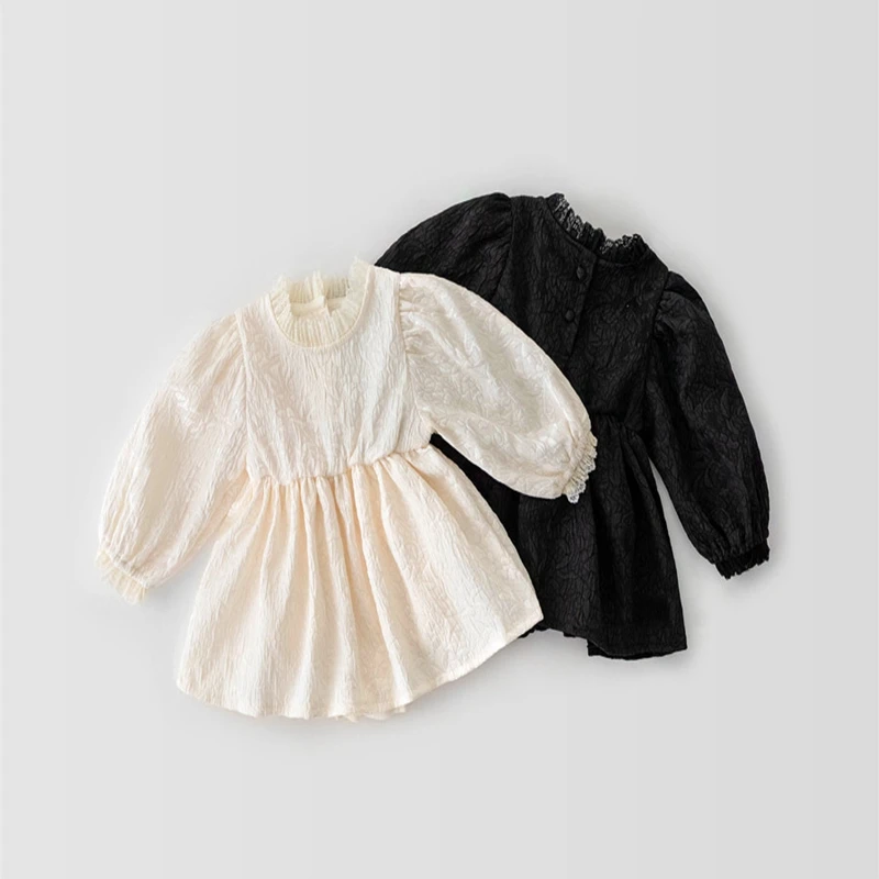 

2022 Newborn Baby Girl Clothes Fashion Long Sleeve Ruffle Romper Dress Spring Infant Toddler Baby Bodysuits Rompers 0-24Months