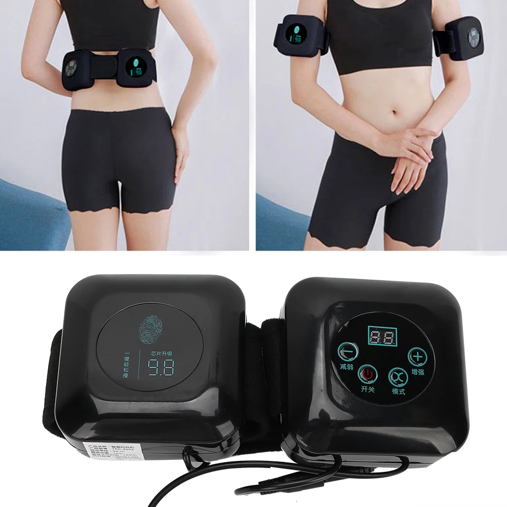 

Пояс для похудения, USB цифровая Вибрация, устройство для тренировки мышц ног и талии, массажер для здоровых упражнений, сжигания жира