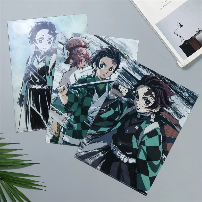 Аниме Демон Истребительница Kimetsu NoYaiba папка для документов камадо Tanjirou Nezuko