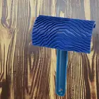 Художественный инструмент с рисунком дерева, синяя картина, ролик, имитация, долговечная домашняя щетка, украшение, сделай сам, ручка, резиновая стена, эмаистическая решетка