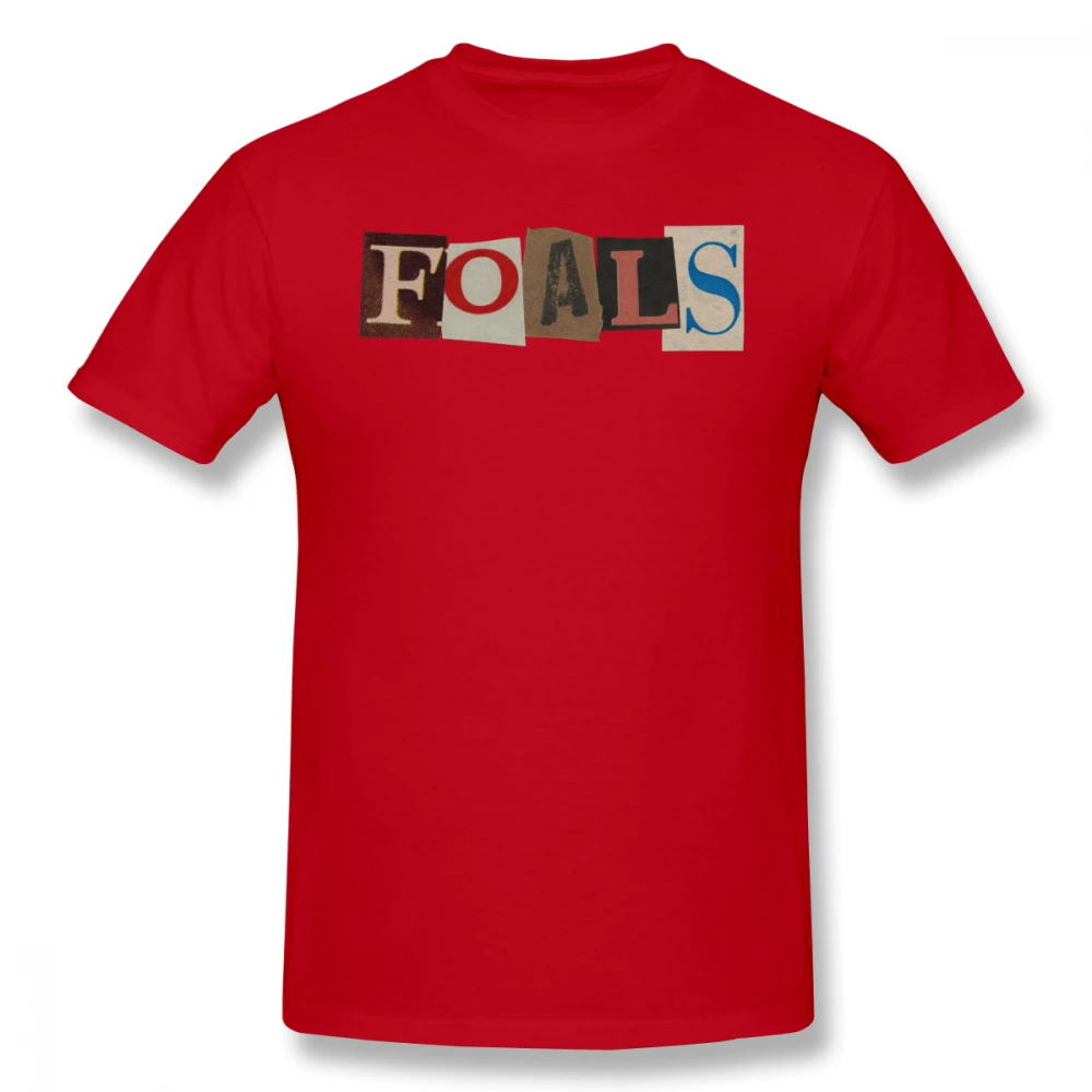 

100% cottonFoals RansomNote Foals Funny Novelty Men Women Basic Short Sleeve T-Shirt R231 Tops Tees European Size
