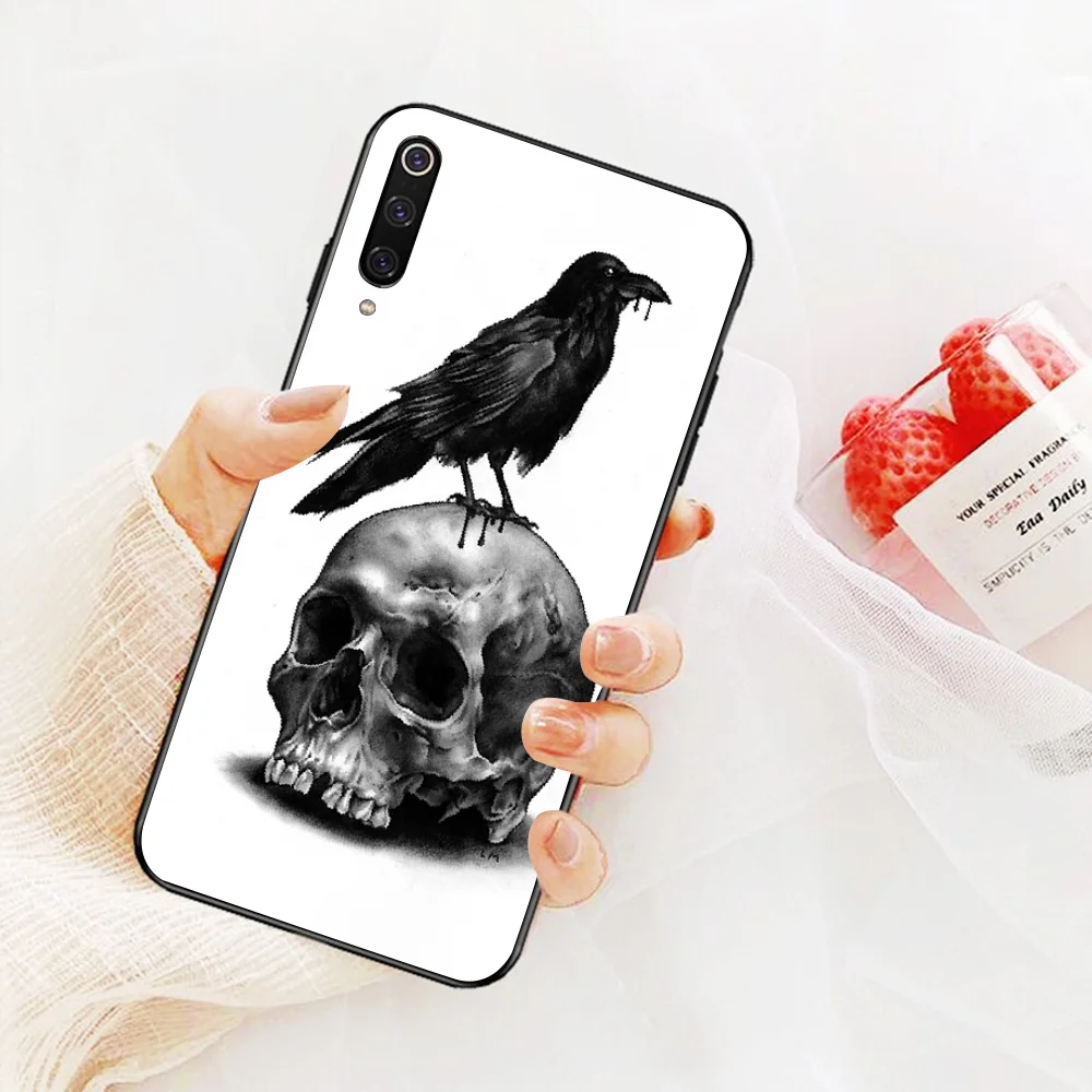 NBDRUICAI Череп Скелет новое поступление черный чехол для мобильного телефона Xiaomi 8 9
