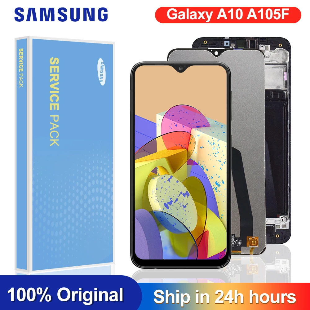 Оригинальный 6 2 ''ЖК дисплей для Samsung Galaxy A10 A105 A105F SM ЖК сенсорный экран