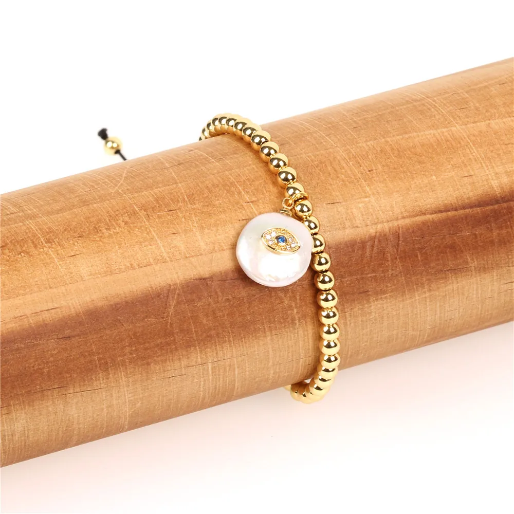 2019 новый браслет с подвеской регулируемый в стиле барокко золотым бисером из
