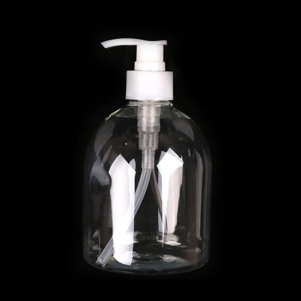 

1 шт. 500 мл бутылки для очищения прозрачный макияж шампунь лосьоны пластиковые ванная комната отель дозатор жидкого мыла ручной насос