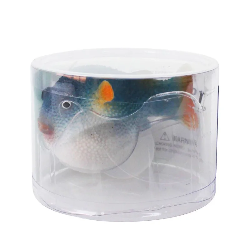1Pcs Aquarium Fish Tank Puffer Artificial Decor Glowing Effect Man-made Cute | Дом и сад
