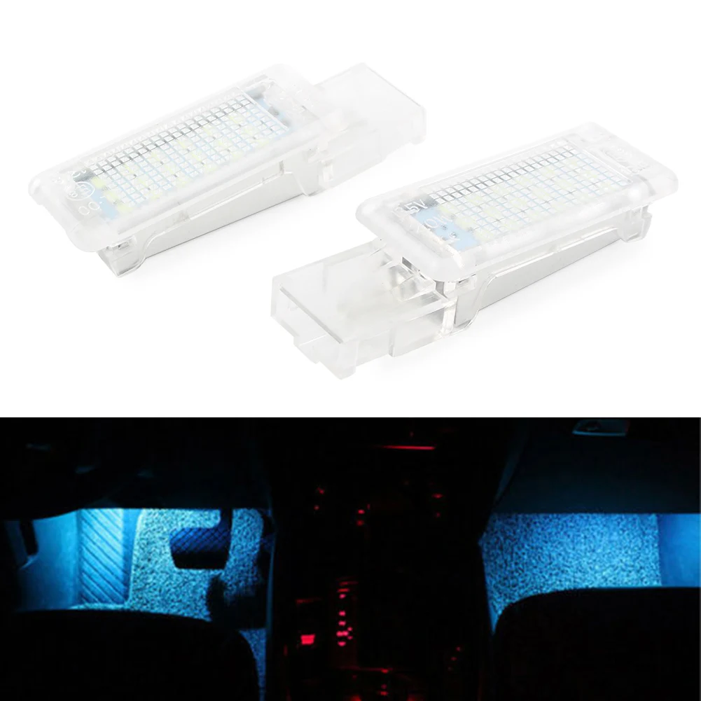 Для VW Golf MK5 MK6 Plus Jetta Passat CC EOS Scirocco для SKODA Superb Fabia Car Footwell светильник красный