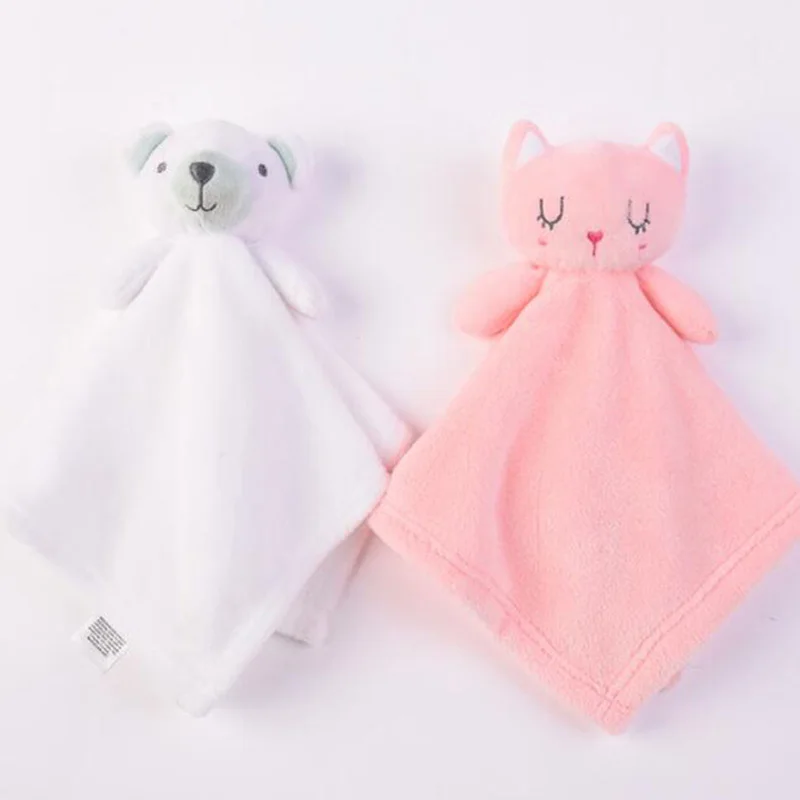 

Cute Animals Comfort Towel Soft Appease Dolls Newborn Boys Girls Playmate Sleeping Baby Plush Toys