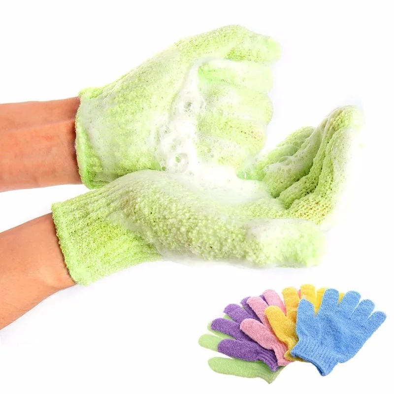 

Exfoliating Glove Body Scrub Peeling Bast Wisp Massage Moisturizing SPA Foam Sponge Skin Care Washcloth for Shower Accessories